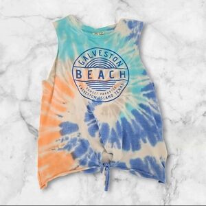 Galveston Beach Multicolored Tie-Dye MD Tank Top